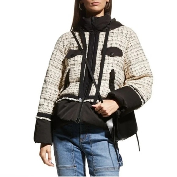 Veronica Beard Camrose Tweed Puffer Jacket - Picture 3 of 12